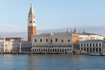 Venise - Grand Canal - Palais des Doges - colonnes Saint-Marc et Saint-Théodore